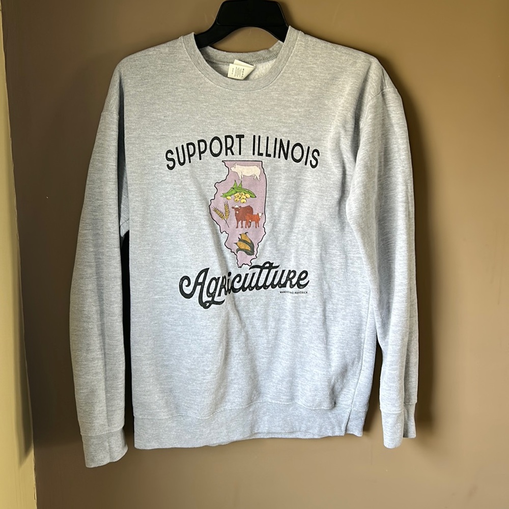Support Illinois our culture crewneck
